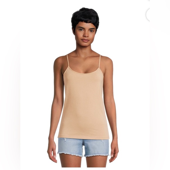 Time & Tru Women’s Beige Cami Tank Top - Picture 1 of 6